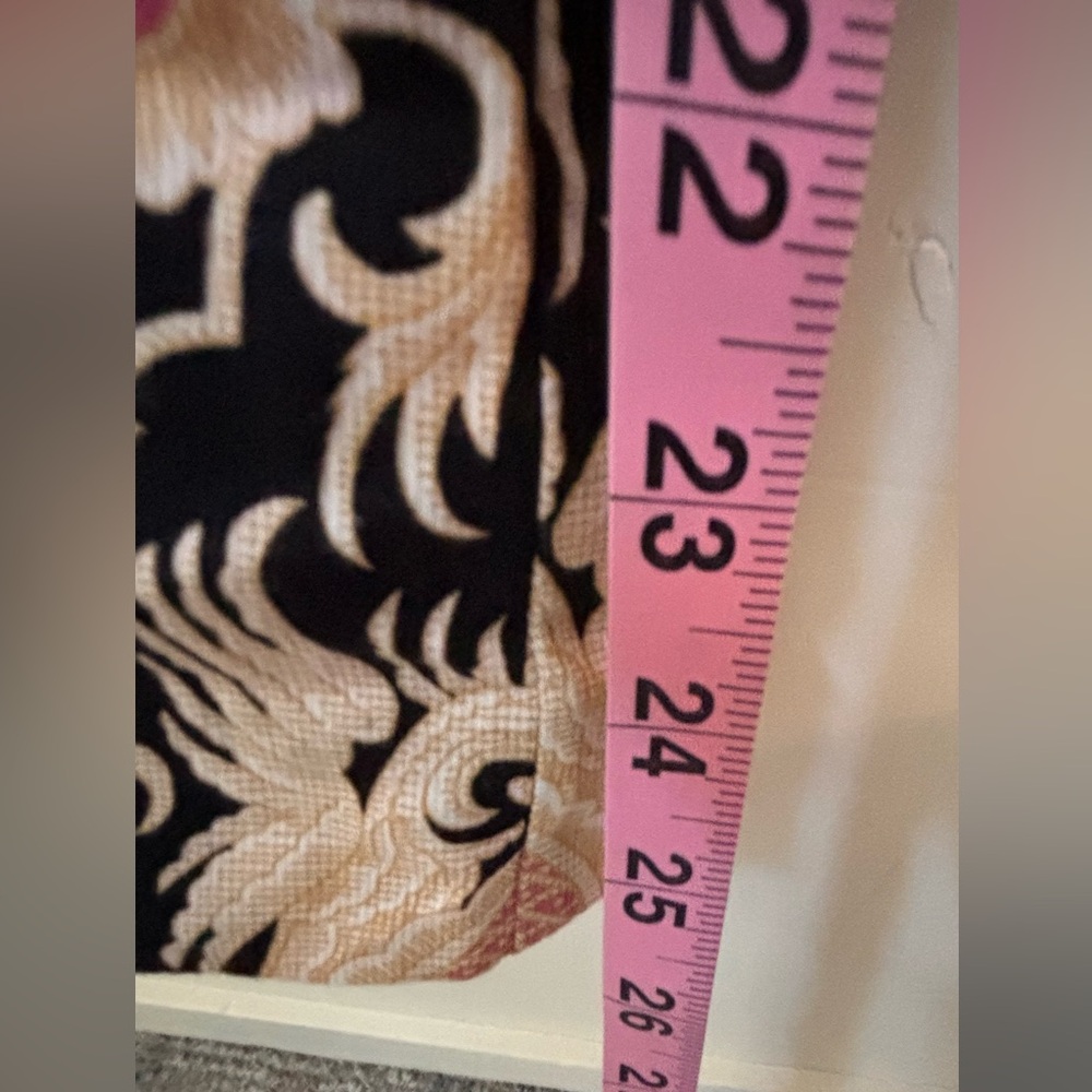 Trina Turk Pink, Black, and Cream Boot Cut Pants - Picture 8 of 12